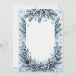 Convite de Natal Winter Wonderland