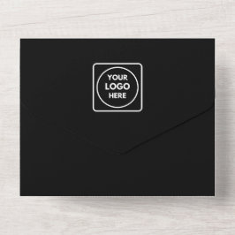 Convite de Negócios Minimalista Preto