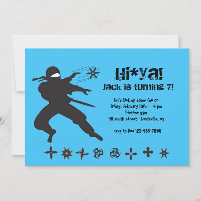 Convite de Ninja (Frente)