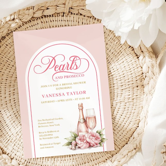 Convite de Noiva com Aquarela Sofisticada em Tom d (Sophisticated Watercolor Blush Bridal Invitation)