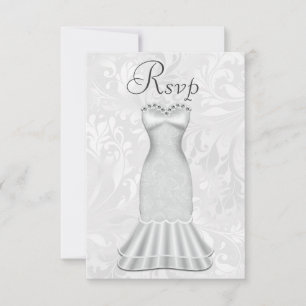Convite de Noiva Elegante RSVP