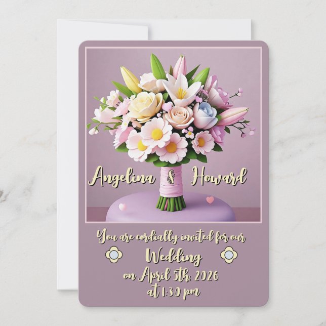 " CONVITE DE NOIVADO " (Frente)