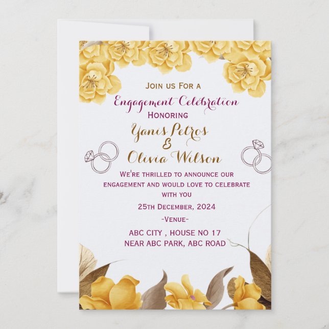 Convite de Noivado (Frente)