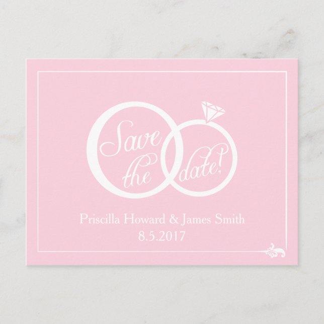 Convite de Noivado Cartão Postal We Do Wedding (Frente)