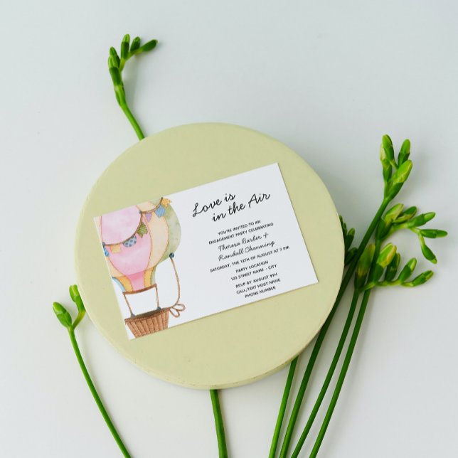 Convite de Noivado de Balão de Ar Quente (Criador carregado)