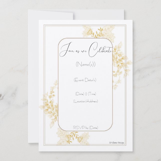 Convite de Noivado de Casamento (Frente)