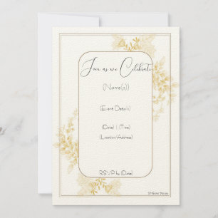 Convite de Noivado de Casamento