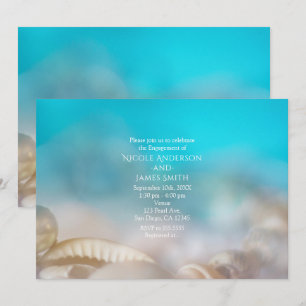 Convite de Noivado de Casamento na Praia de Concha