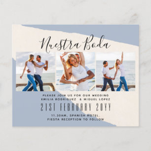 Convite de Noivado e Casamento com Colagem de Foto