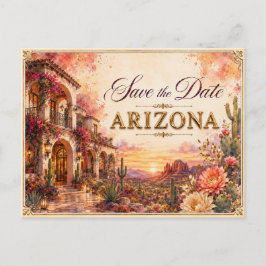 Convite de Noivado Elegante Arizona Save the Date