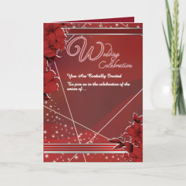 Convite de Noivado Elegante Dobrado