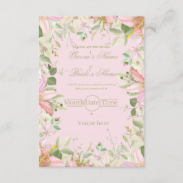 Convite de Noivado Floral Elegante