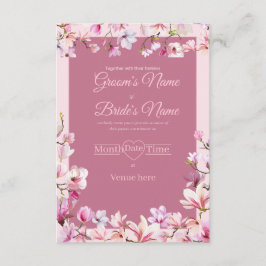 Convite de Noivado Floral Romântico