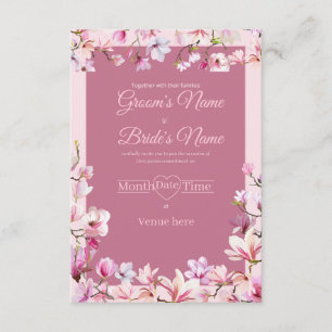 Convite de Noivado Floral Romântico