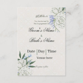 Convite de Noivado Islâmico Floral Elegante