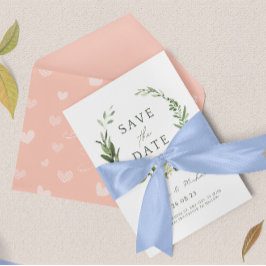 Convite de Noivado para Salvar a Data em Aquarela