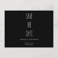 Convite de Noivado RaeDunn Preto e Branco Save the