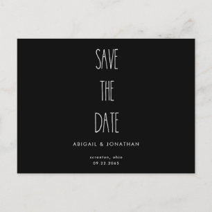 Convite de Noivado RaeDunn Preto e Branco Save the