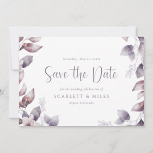Convite de Noivado Roxo Casamento