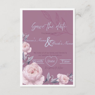 Convite de Noivado "Save the Date" Floral Elegante