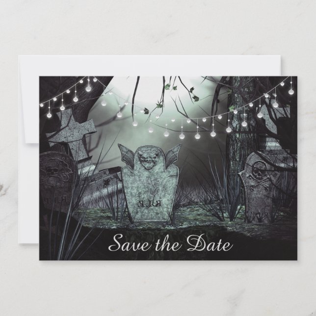 Convite de Noivado Save the Date para Casamento em (Frente)