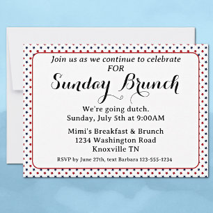 Convite de Orçamento 250 Anos América Brunch de Do