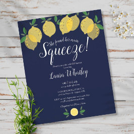 Convite de Orçamento de Chá de Panela Limão Azul e