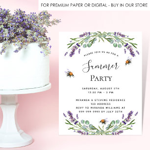 Convite de orçamento para festa de verão com viole