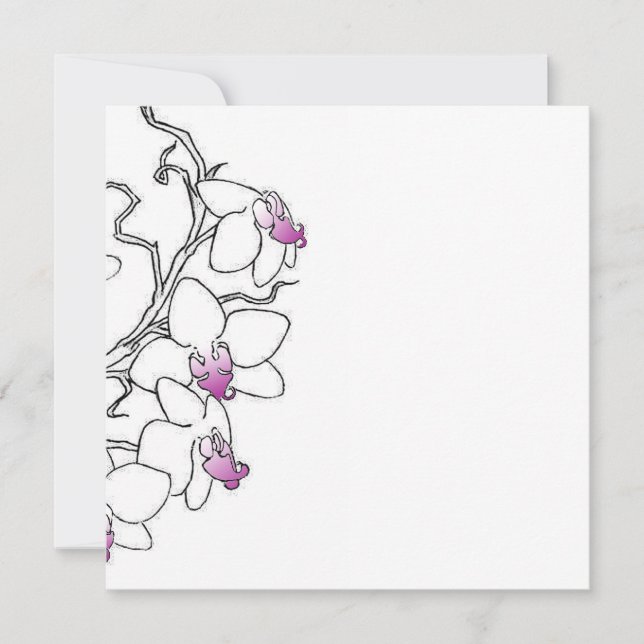 Convite de Orquídea (Frente)