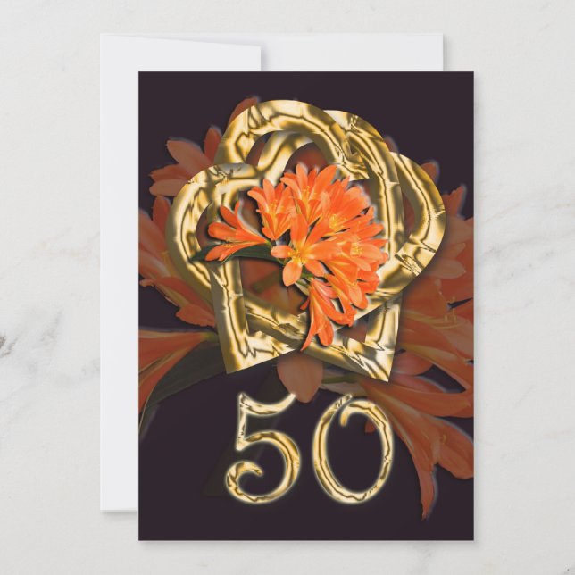 Convite de ouro de Aniversário (Frente)