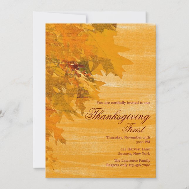 Convite de outono (Frente)