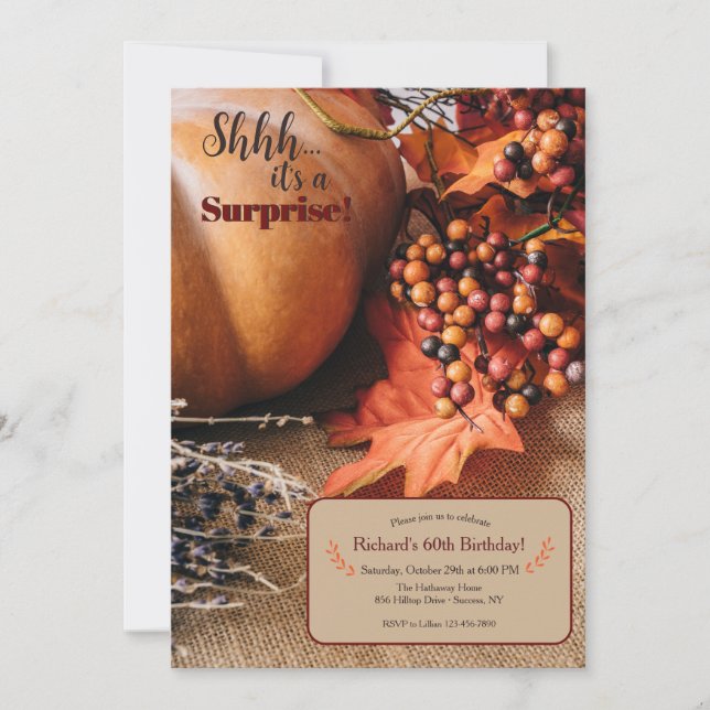 Convite de outono (Frente)