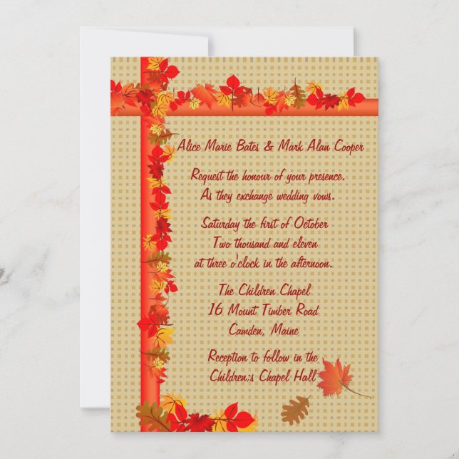 Convite de outono (Frente)