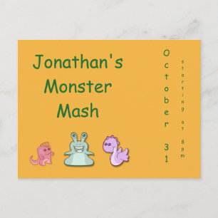 Convite de outono de Mash Monster
