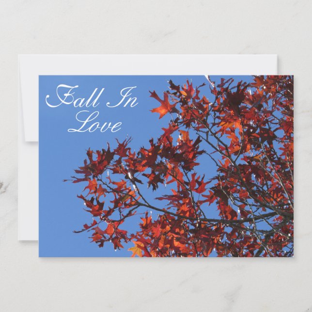 Convite de outono Personalizável (Frente)