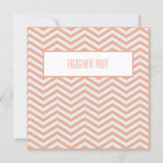 Convite de Padrão Quadrado (Pêssego)