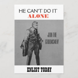 Convite de Padrinho com Tema de Propaganda