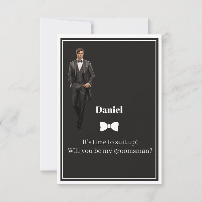 Convite de Padrinho de Casamento (Frente)