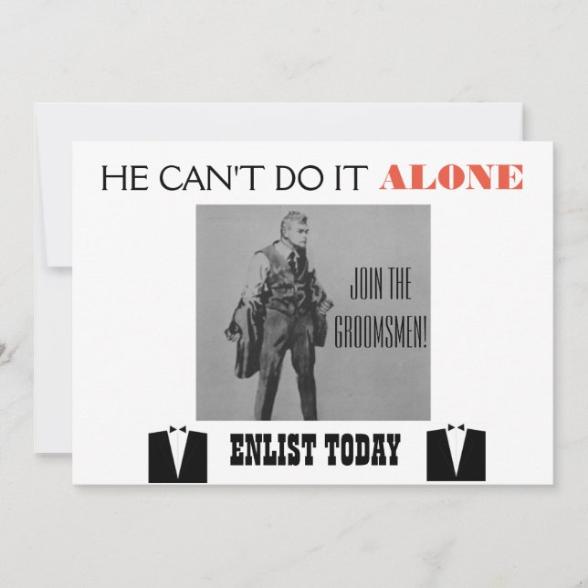 Convite de Padrinho Temático de Propaganda (Frente)