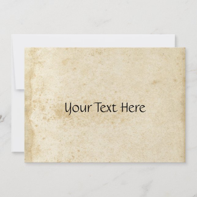 Convite de Papel Pré-Manuscrito (Frente)