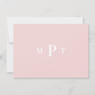 Convite de Papelaria Pessoal com Monograma Elegant