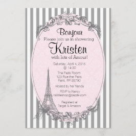 Convite de Paris Chic para um chá