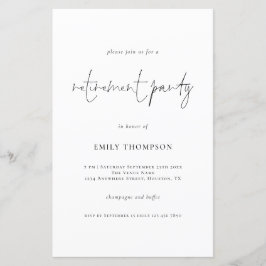 Convite de Parte para Retirada de Script Simples d