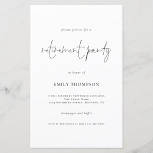 Convite de Parte para Retirada de Script Simples d