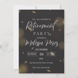 Convite de Partida para Aposentadoria Elegante Pre