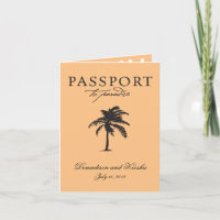 Convite de Passaporte de Casamento para Ruas. Thom