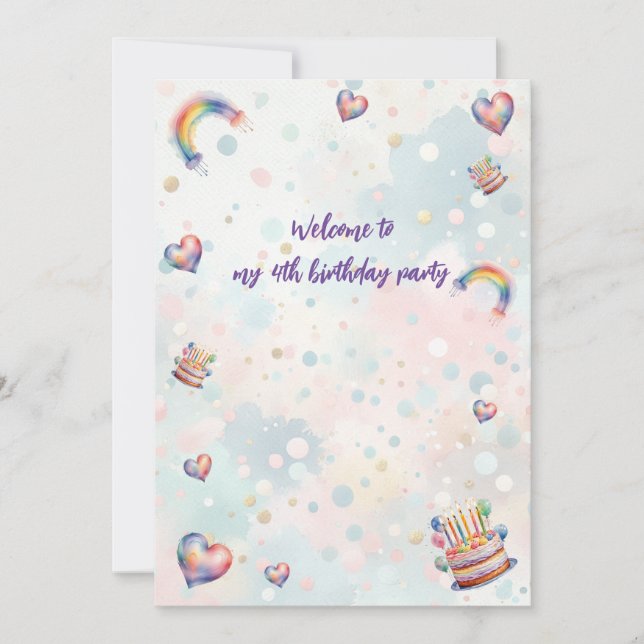 Convite de Pastel (Frente)