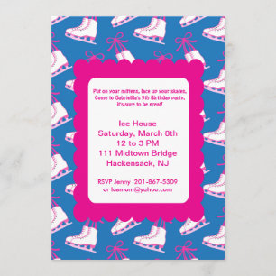 Convite De Pele De Gelo De Festa De Inverno