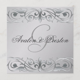 Convite de Pergaminho de Metal Grande Duquesa Prat