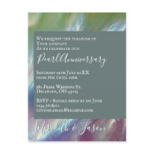 Convite de Pérola Moderna para 30º Aniversário de